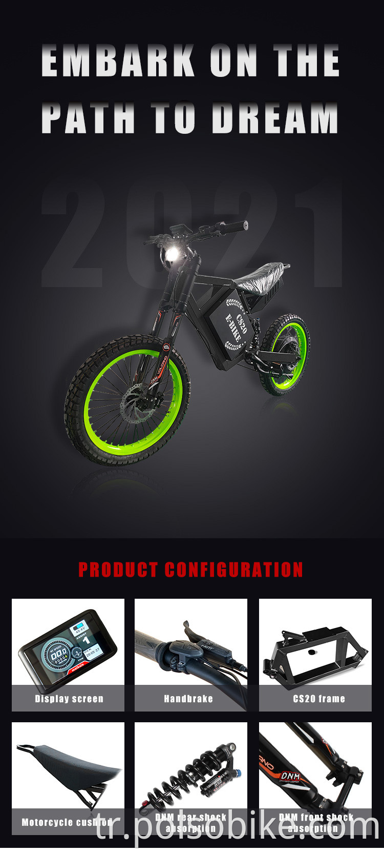 CS20 ebike off-road motorcycle